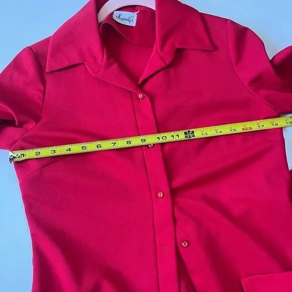 Vintage 60s/70’s Haymaker Red Duster Coat - Picture 4 of 15